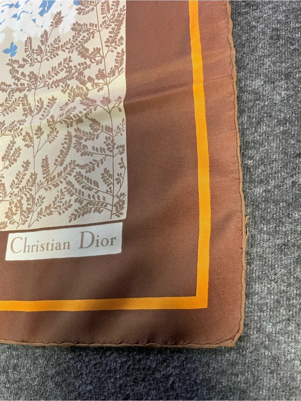 Authentic Foulard Christian Dior Silk Scarf See Pictures For Condition/ Details